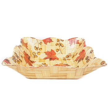 Cos bambus Gemma patrat, 22x22 cm fall Cos bambus Gemma patrat, 22x22 cm fall