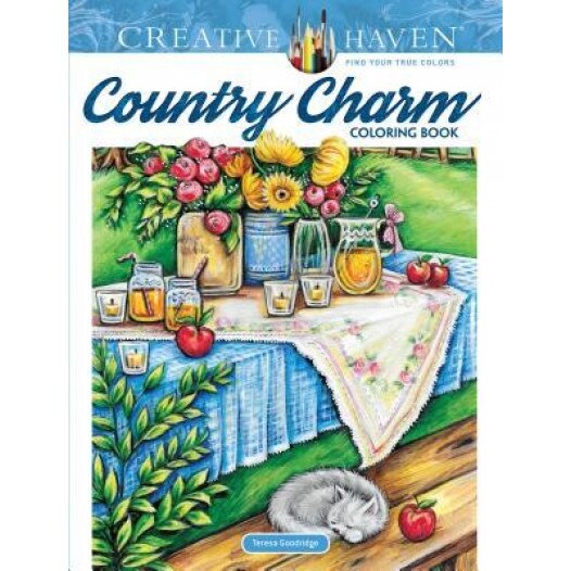 Creative Haven Country Charm Coloring Book, Teresa Goodridge (Author)