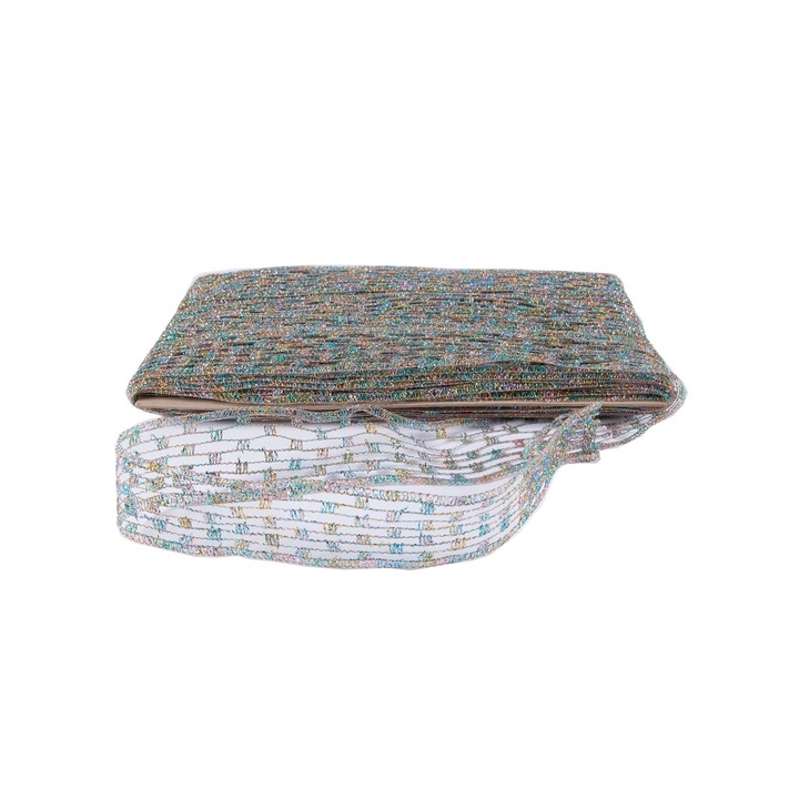 Plasa decorativa, Aura, articol 9315, multicolor, 40 mm, lurex