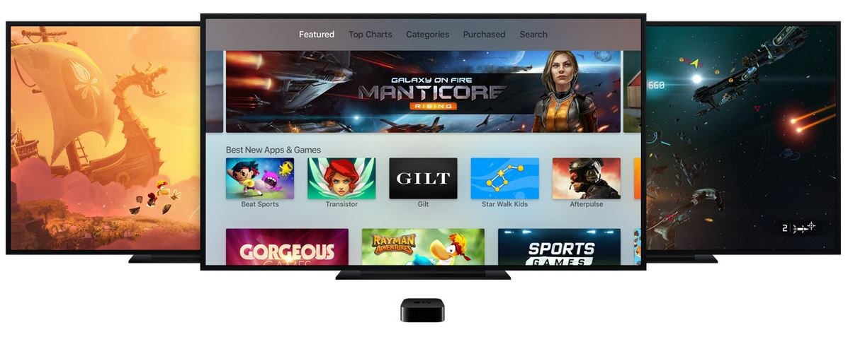 Apple TV 32GB, Wi-Fi, Ethernet, HDMI, micro-USB - eMAG.ro