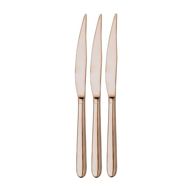 Set 3 cutite INOXRIV NOVECENTO PINK GOLD