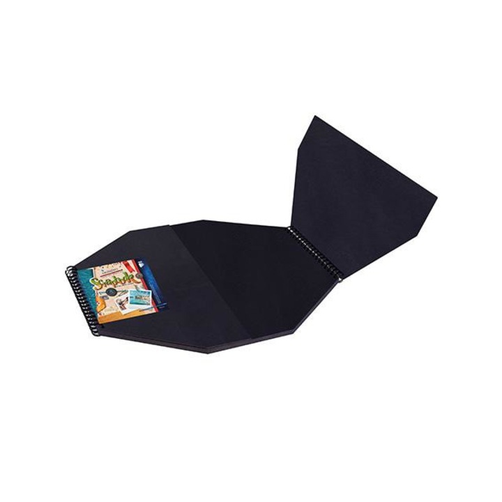 Creative Kids 547242 Creative Kids: Fekete nyolcszögletű kreatív album 30x30cm