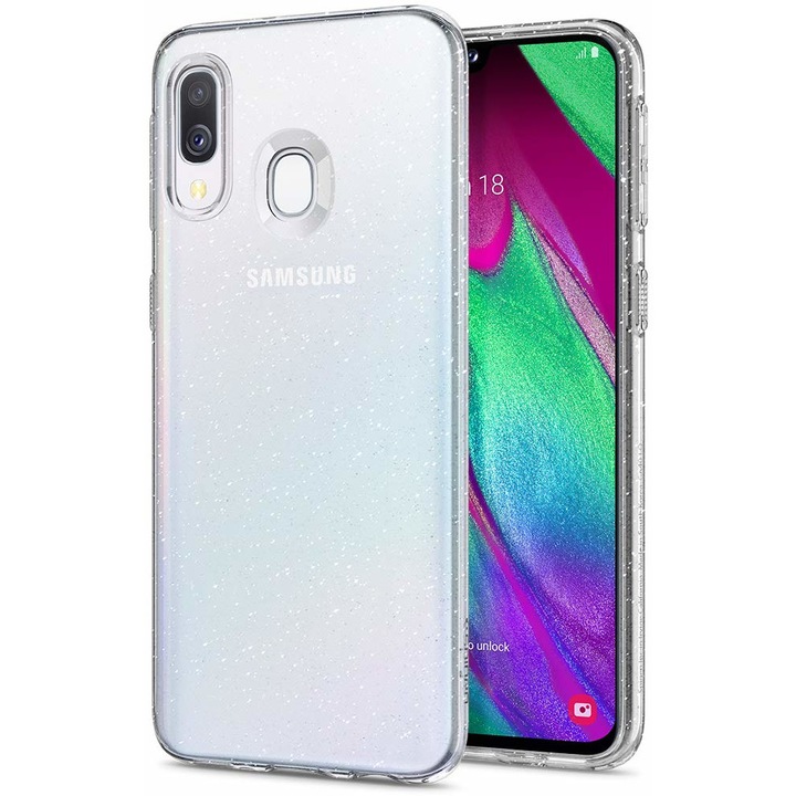 Силиконов гръб Lily Crystal Glitter за Samsung A305 Galaxy A30, Прозрачен