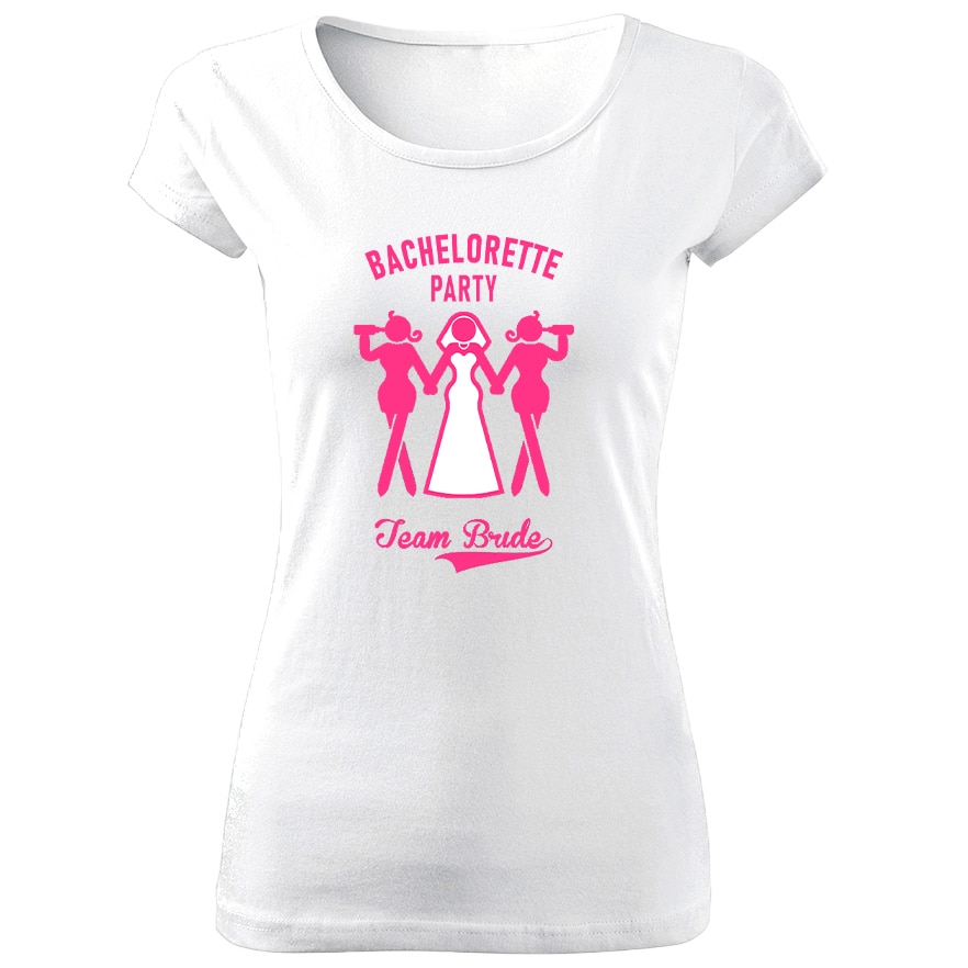 Tricou de dama ALB Team Bride COD TD047,Marime:XL