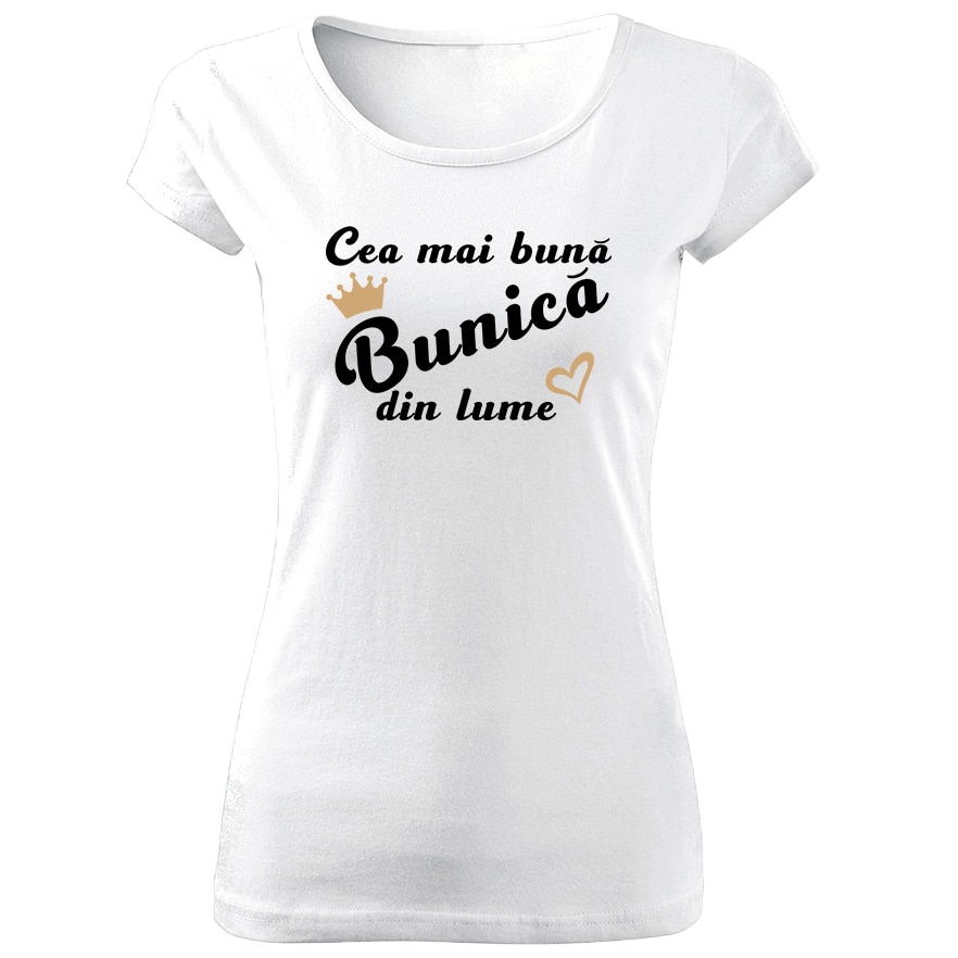 Tricou de dama Cea mai buna bunica COD TD653,Marime:XL