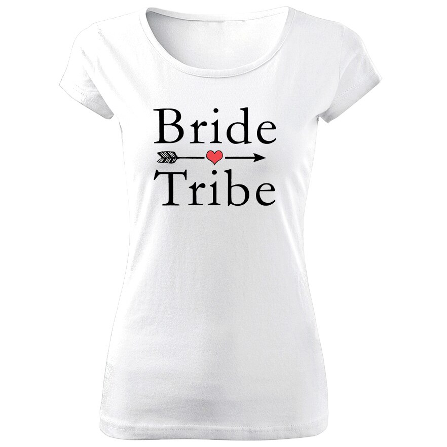 Tricou de dama ALB Bride Tribe COD TD0037,Marime:XL