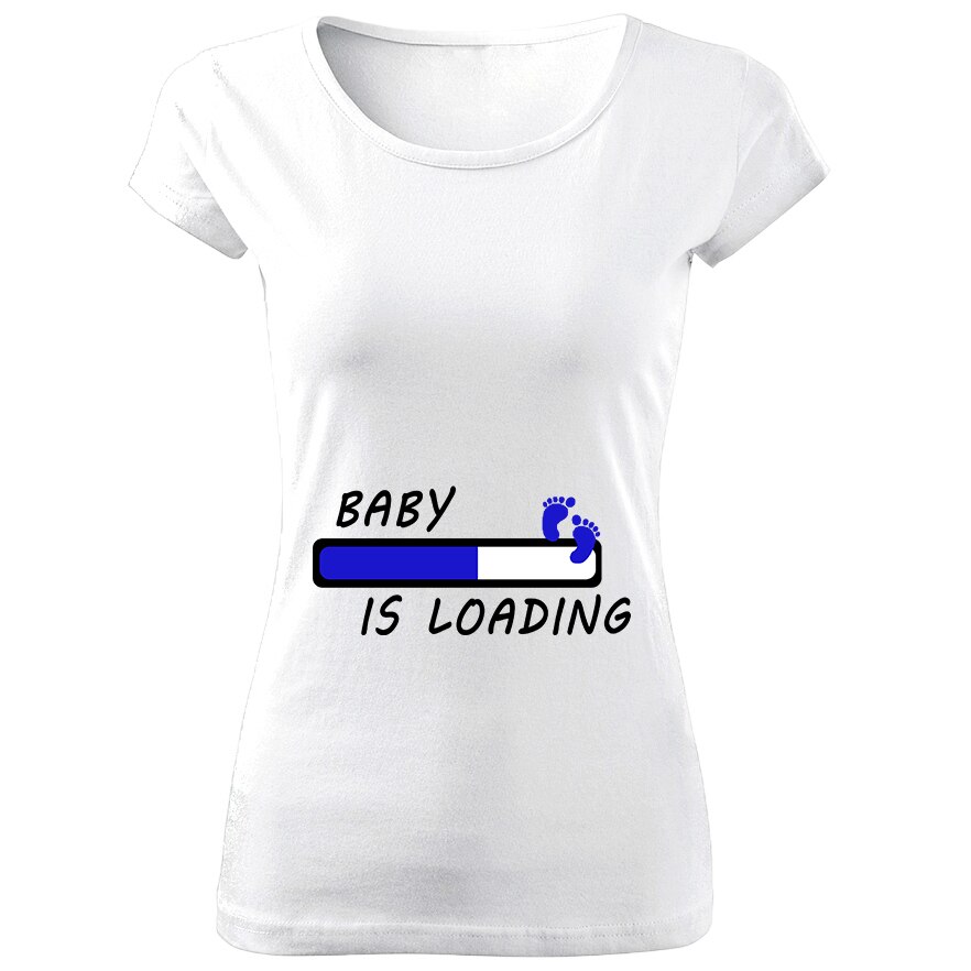 Tricou alb de dama Baby boy is loading S109,Marime:XL