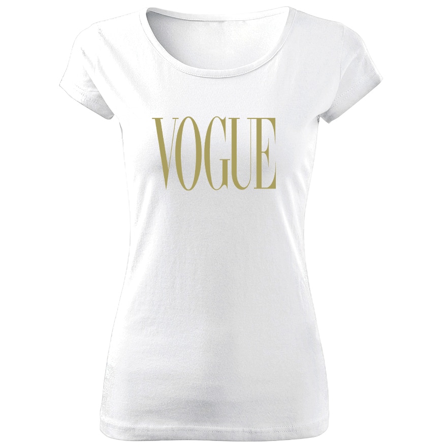 Tricou de dama ALB Vogue GOLD COD TD049,Marime:XL