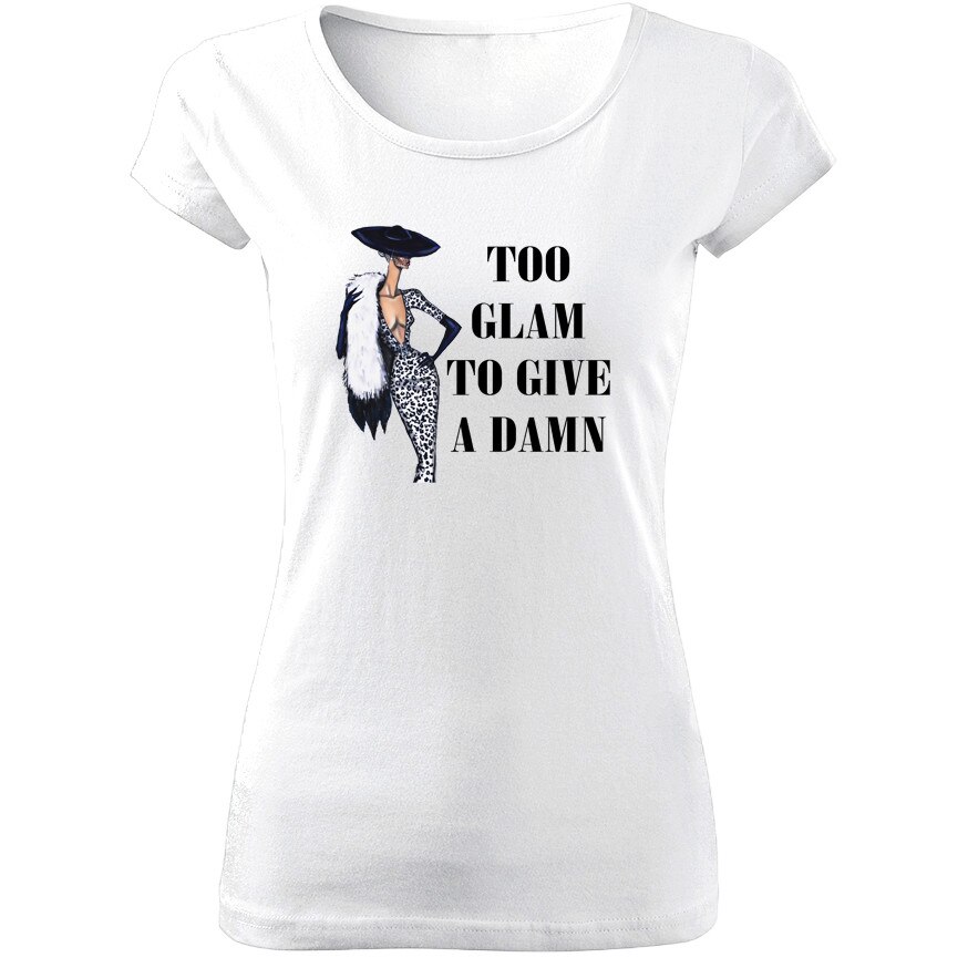 Tricou de dama ALB Too GLAM COD TD019,Marime:XL
