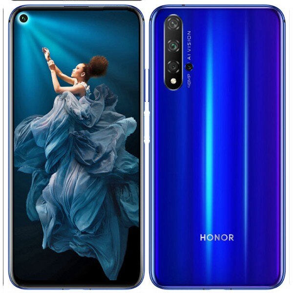Комплект Смартфон Huawei Honor 20 Dual Sim 128GB, Blue + WOWFIXIT течен ...