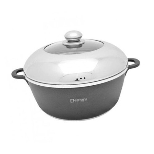 Cratita din Aluminiu greu ( Tuci ) , cu dimensiunea de 28 Cm , capacitate 7, 2 L