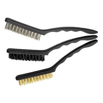 Set perii sarma, 3 buc, mari, manere din plastic, MTX Set perii sarma, 3 buc, mari, manere din plastic, MTX