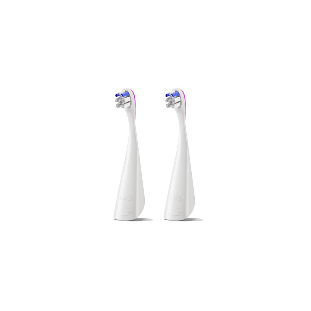 Capete de rezerva pentru periuta sonica Jetpik JP300 uz zilnic si albire White, 2 buc, Medium, alb