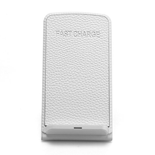 Incarcator Wireless Fast Charge QI si Suport de Birou 2-COILS, Alb