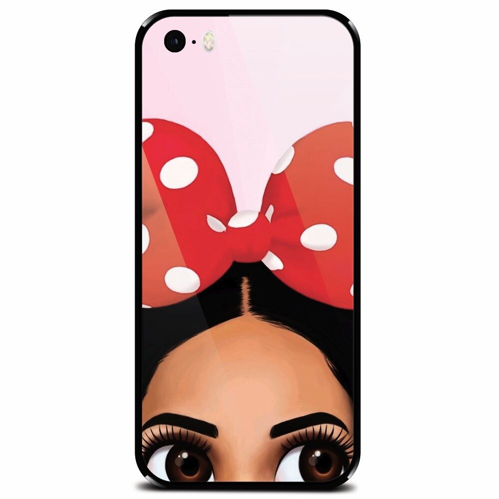 Husa din sticla securizata pentru Apple iPhone 5, Anime Art Girl