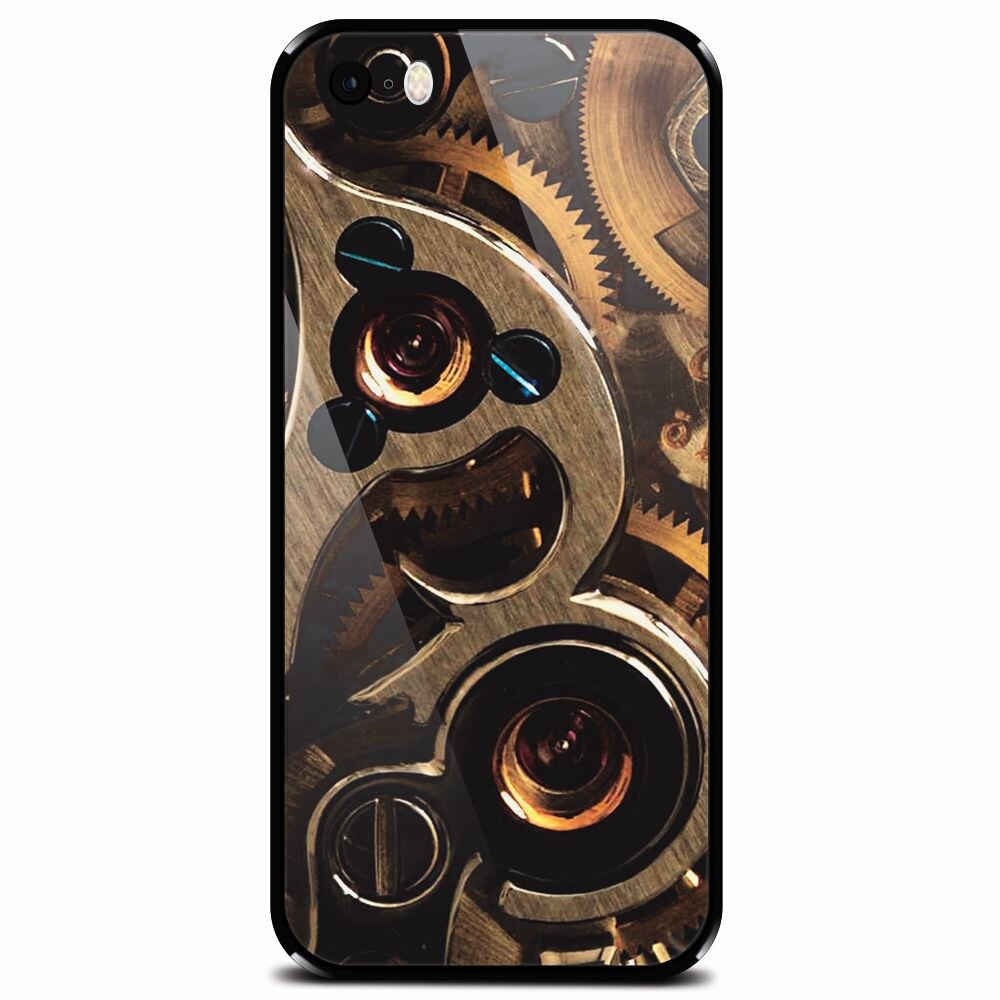 Husa din sticla securizata pentru Apple iPhone 5, Clock Mechanism