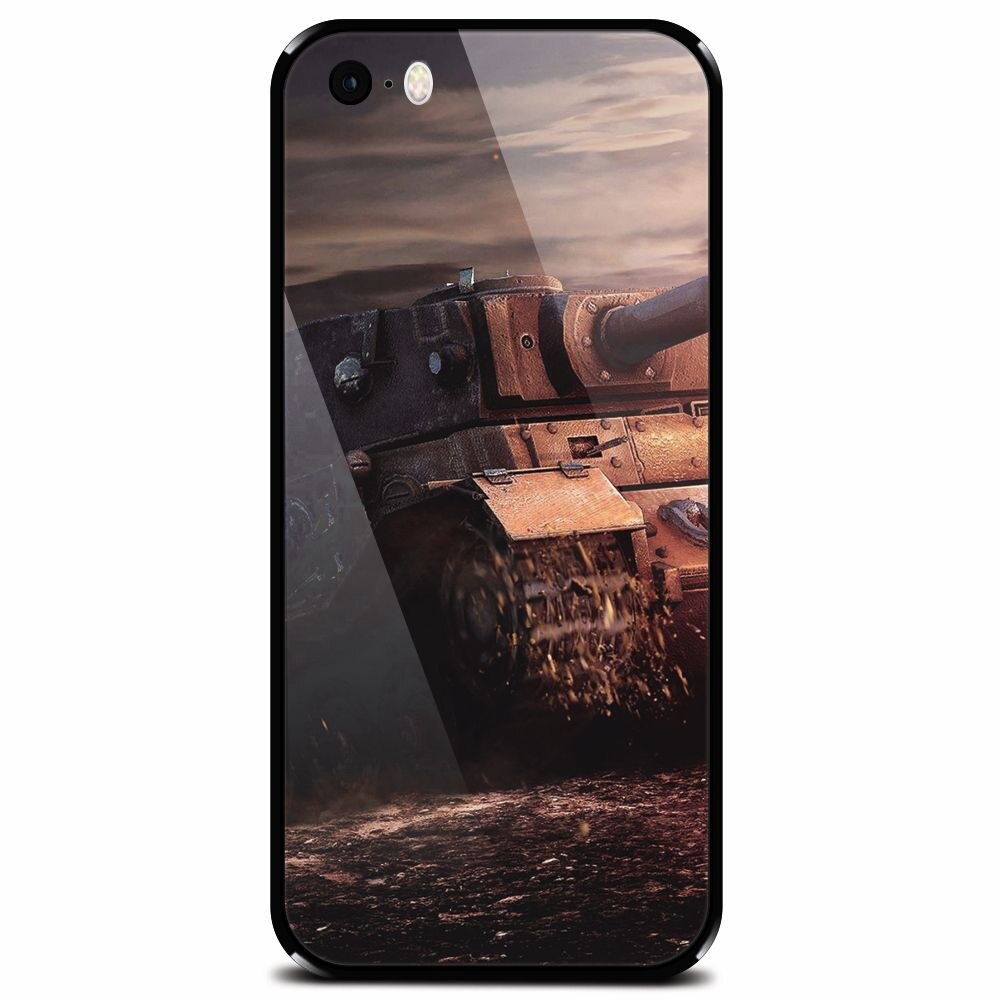 Husa din sticla securizata pentru Apple iPhone 5, ARL Tank Of Military