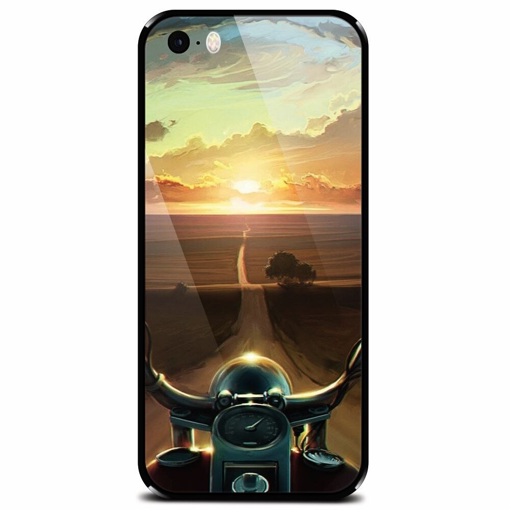 Husa din sticla securizata pentru Apple iPhone 5, Country Road