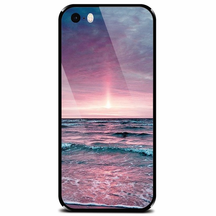 Edzett üvegtok Apple iPhone 5 telefonhoz, Nyugodt tenger