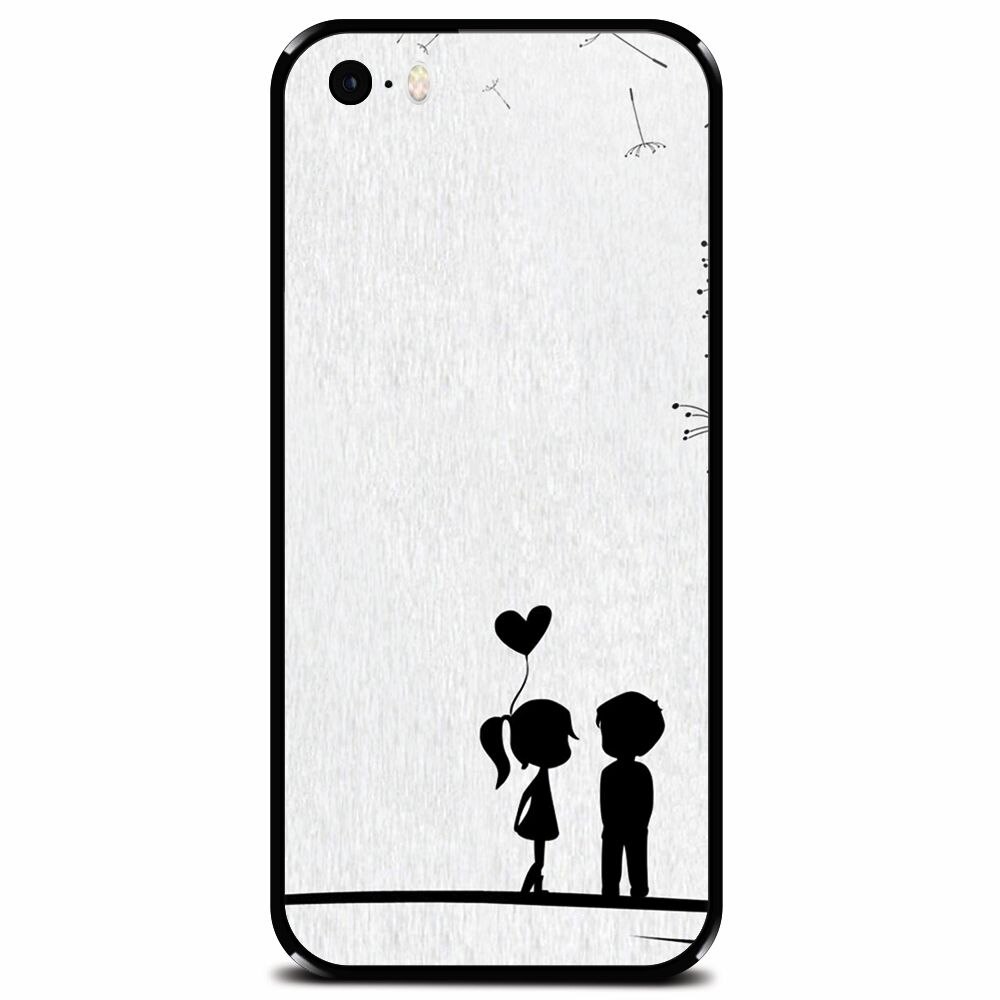 Husa din sticla securizata pentru Apple iPhone 5, In Love