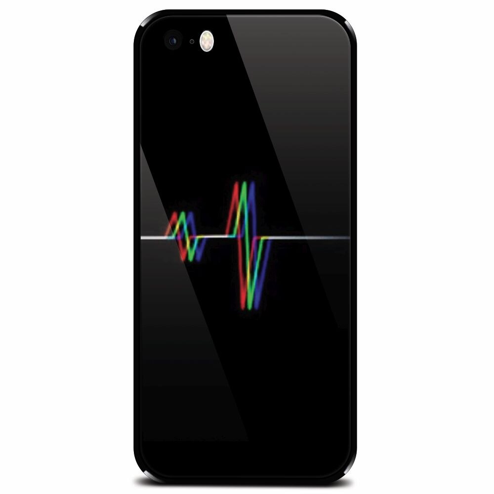 Husa din sticla securizata pentru Apple iPhone 5, Electro Beat