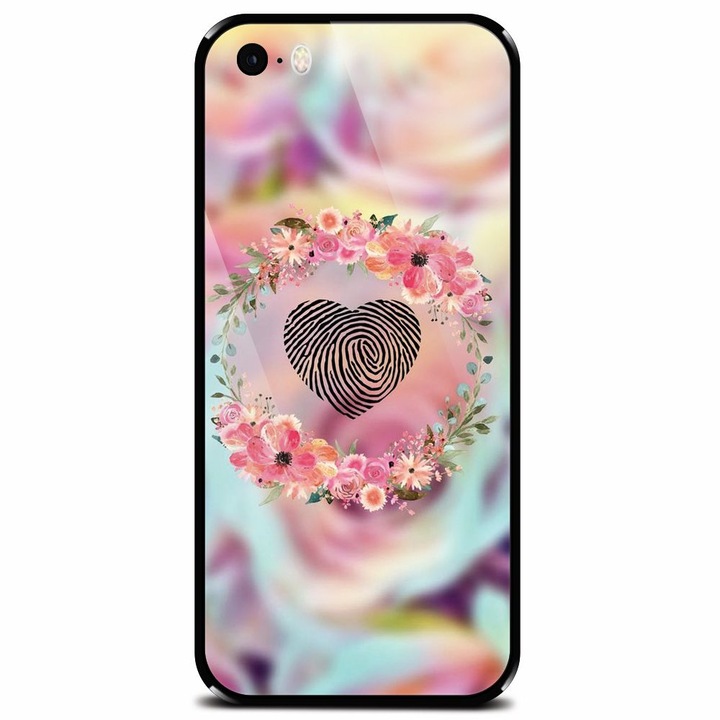 Biztonságos üvegtok Apple iPhone 5 készülékhez, ujjlenyomat