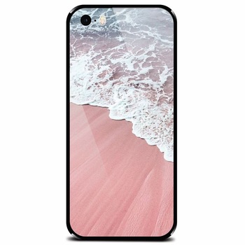 Husa din sticla securizata pentru Apple iPhone 5, Sea Waves Husa din sticla securizata pentru Apple iPhone 5, Sea Waves