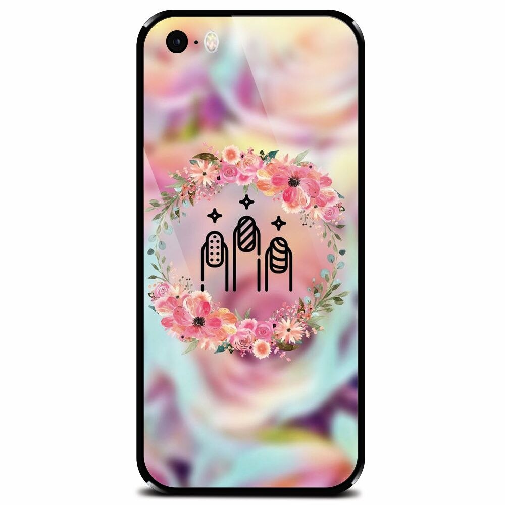 Husa din sticla securizata pentru Apple iPhone 5, Nail Expert