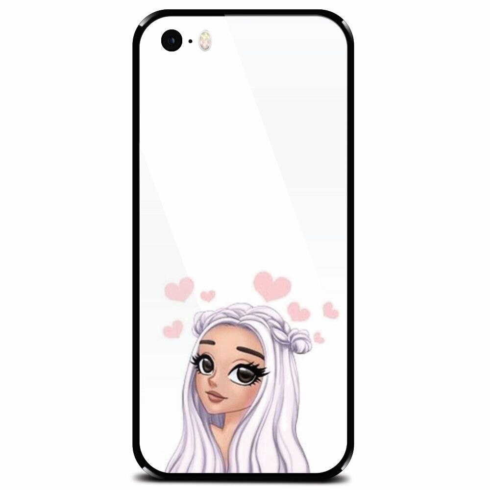 Husa din sticla securizata pentru Apple iPhone 5, Beauty Girl
