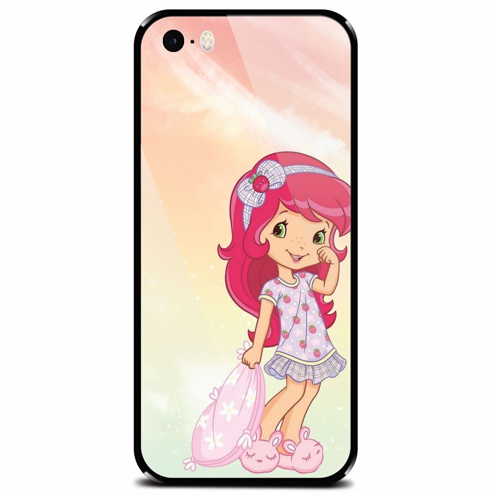 Husa din sticla securizata pentru Apple iPhone 5, Sweet Girl