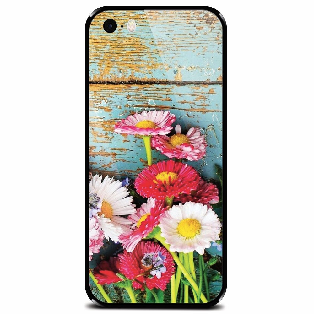 Husa din sticla securizata pentru Apple iPhone 5, Summer Time