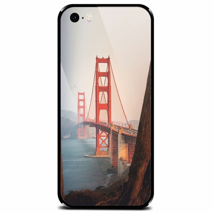 Biztonságos üvegtok Apple iPhone 5, Bridge telefonhoz