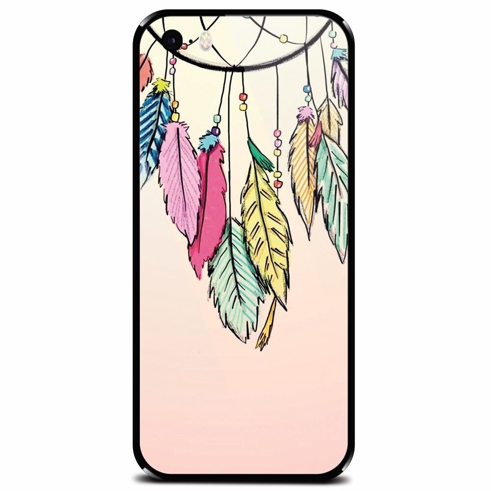 Husa din sticla securizata pentru Apple iPhone 5, Dreamcatcher 101