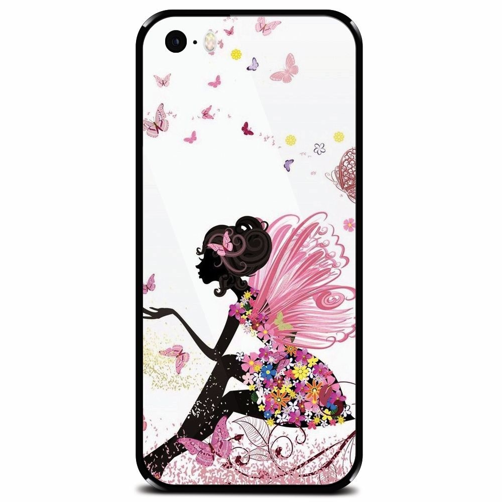 Husa din sticla securizata pentru Apple iPhone 5, Fairy 101