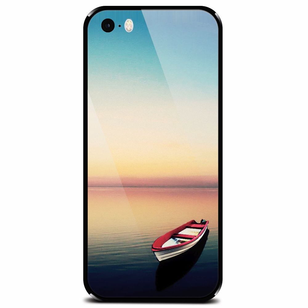 Husa din sticla securizata pentru Apple iPhone 5, Abstract 105