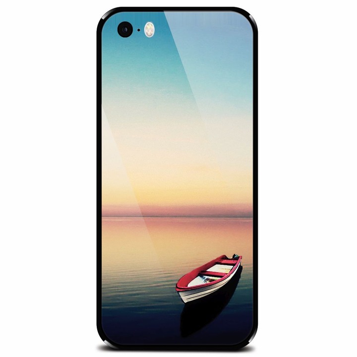 Edzett üvegtok Apple iPhone 5, Abstract 105 telefonhoz