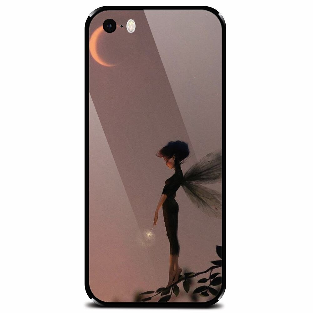 Husa din sticla securizata pentru Apple iPhone 5, Fairy 102