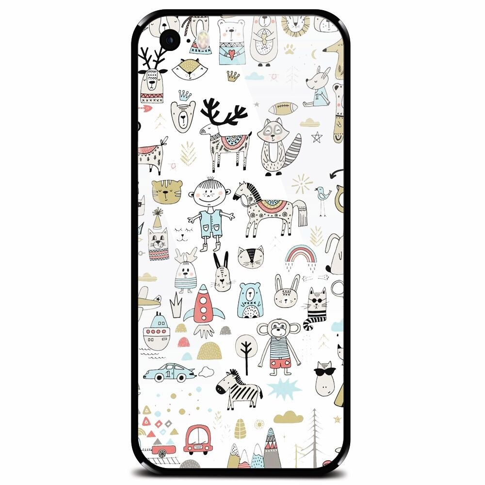 Husa din sticla securizata pentru Apple iPhone 5, Toys