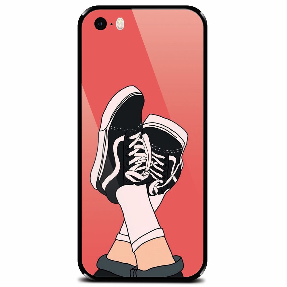 Husa din sticla securizata pentru Apple iPhone 5, Relax 101