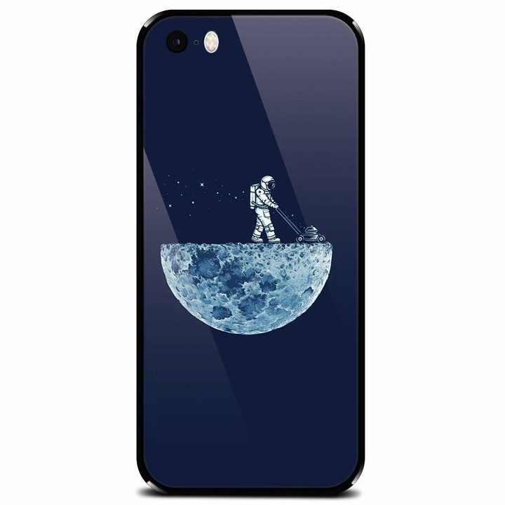 Edzett üvegtok Apple iPhone 5, Astronaut 101 telefonhoz