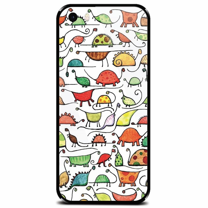 Edzett üvegtok Apple iPhone 5, Dino készülékhez