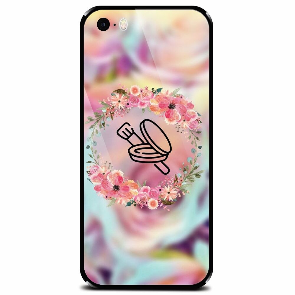 Husa din sticla securizata pentru Apple iPhone 5, Make Up Expert
