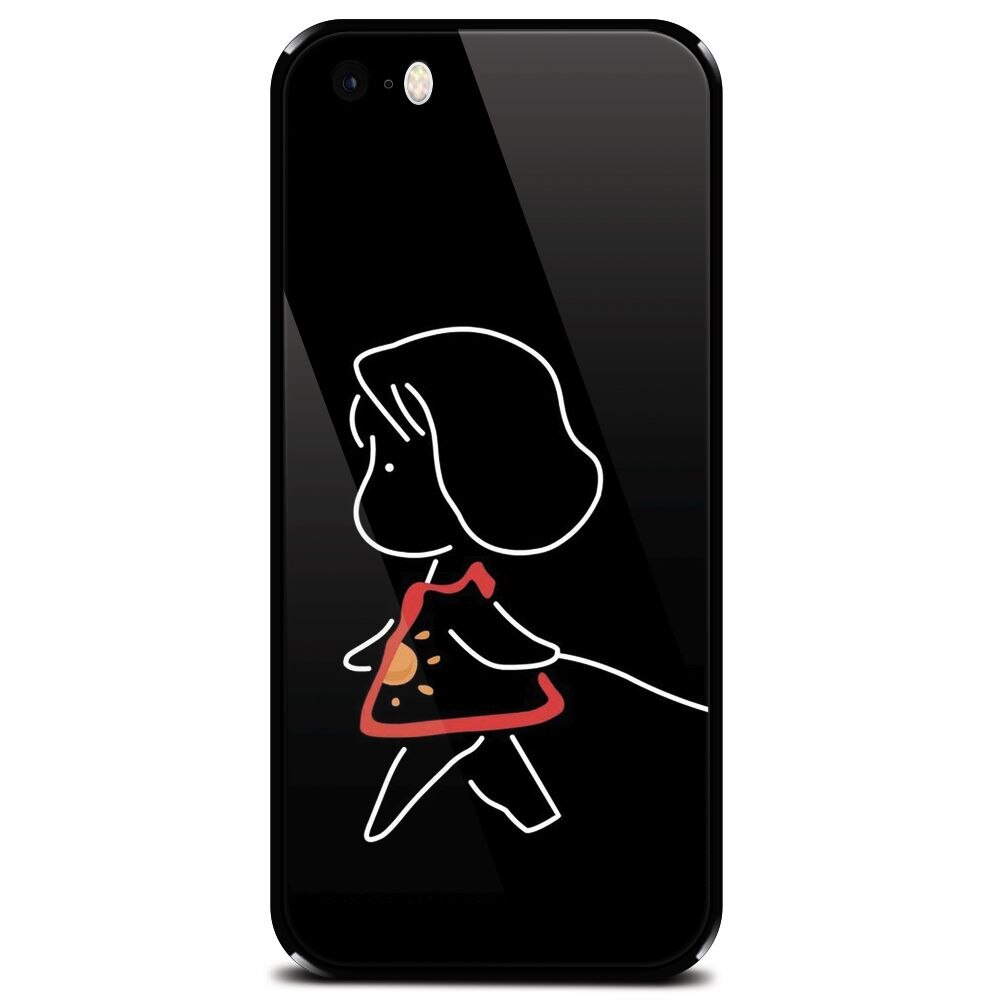 Husa din sticla securizata pentru Apple iPhone 5, Fallow Me