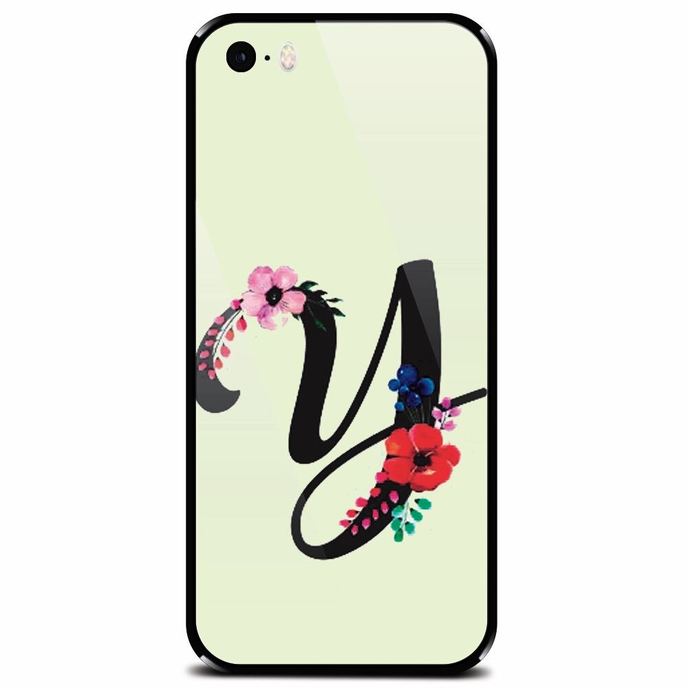 Husa din sticla securizata pentru Apple iPhone 5, Litera Y
