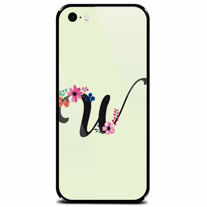 Edzett üvegtok Apple iPhone 5-höz, W betű