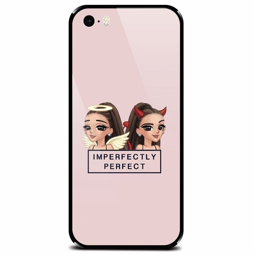 Husa din sticla securizata pentru Apple iPhone 5, Imperfectly Perfect Pink