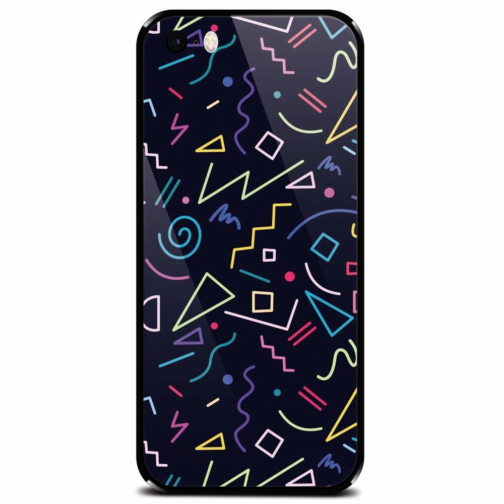 Husa din sticla securizata pentru Apple iPhone 5, Signs