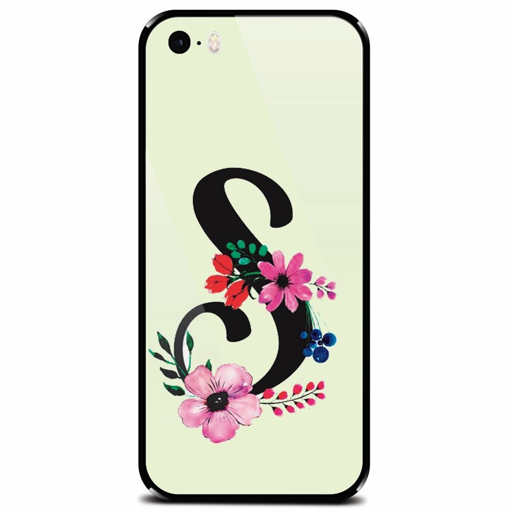 Husa din sticla securizata pentru Apple iPhone 5, Litera S