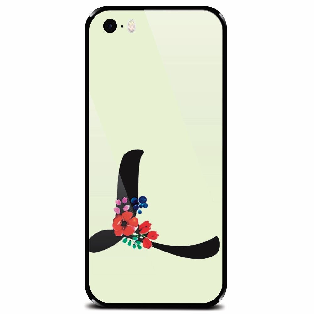 Husa din sticla securizata pentru Apple iPhone 5, Litera L