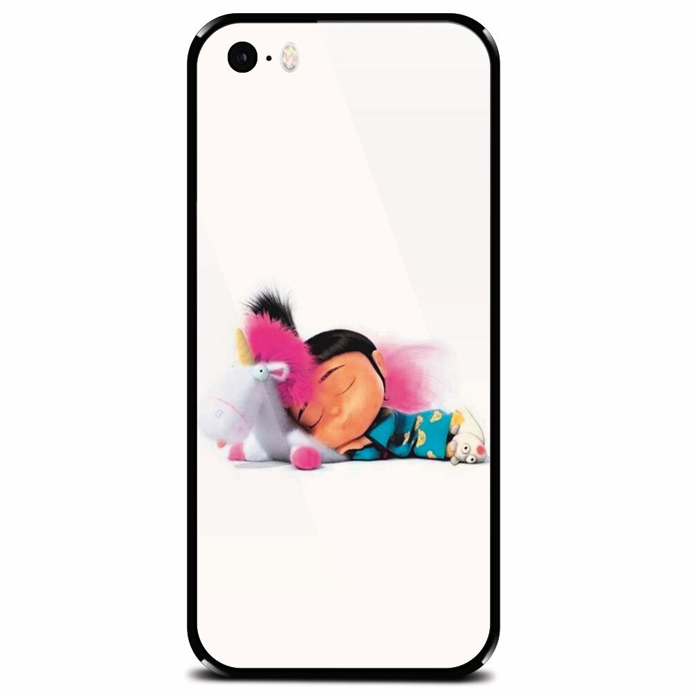 Husa din sticla securizata pentru Apple iPhone 5, Cute Pony Love